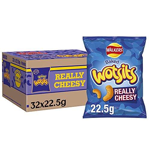 CASE PRICE 32x Walkers Really Cheesy Wotsits 22.5g RRP 22.08 CLEARANCE XL 9.99