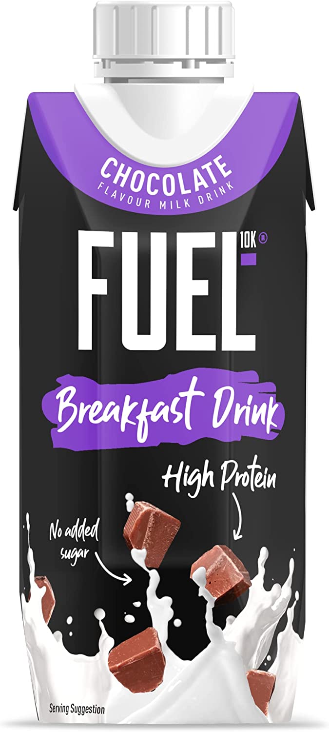 CASE PRICE Fuel10k Chocolate Protein Breakfast Milk Drink 330ml RRP 9.50 CLEARANCE XL 4.99